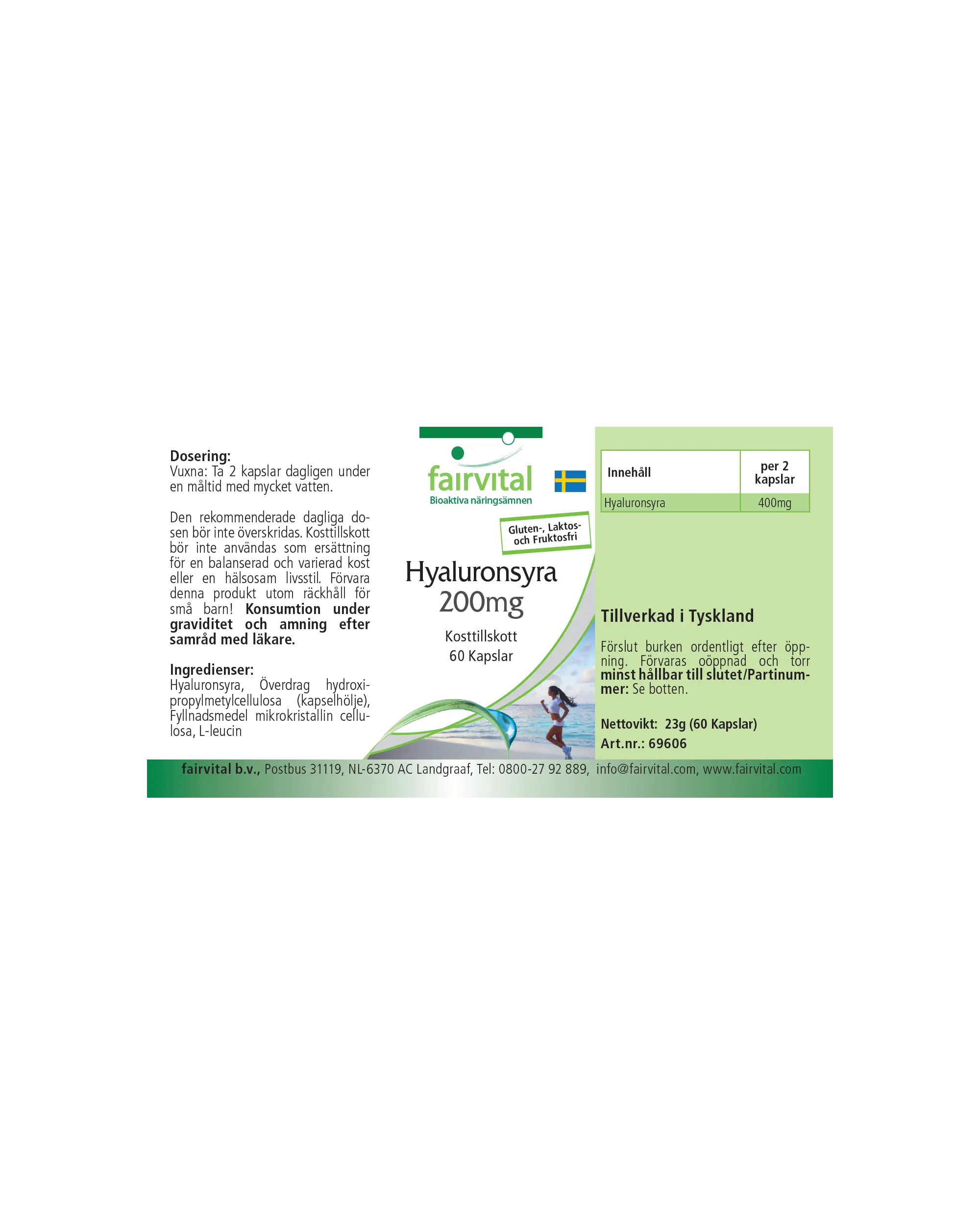 Acido ialuronico – 200mg – 60 capsule