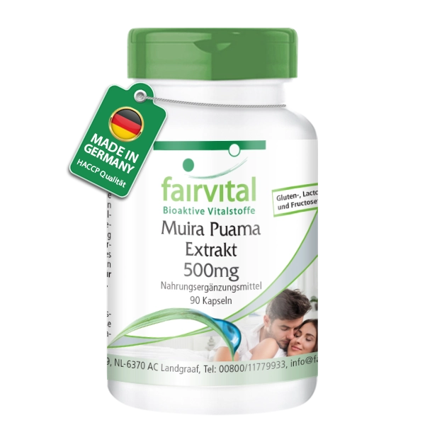 Estratto di Muira Puama 10: 1 500mg - 90 capsule