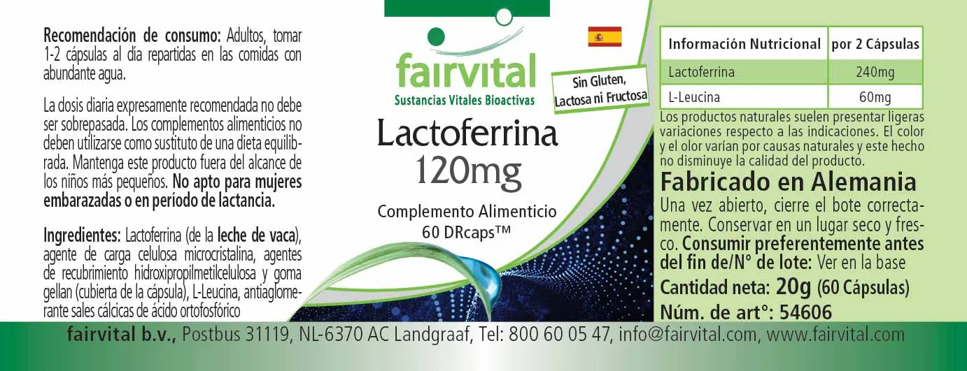 Lattoferrina 120mg - 60 DRcaps™