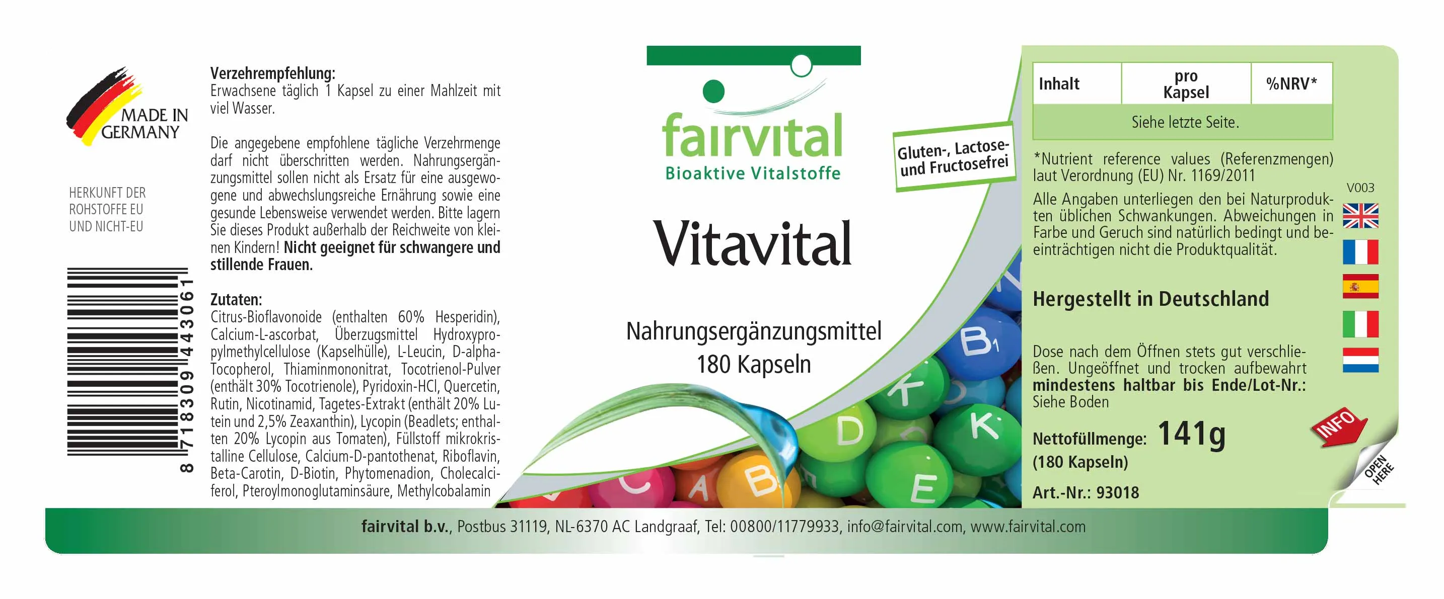 Vitavital - 180 Capsules Vitavital - 180 Capsules