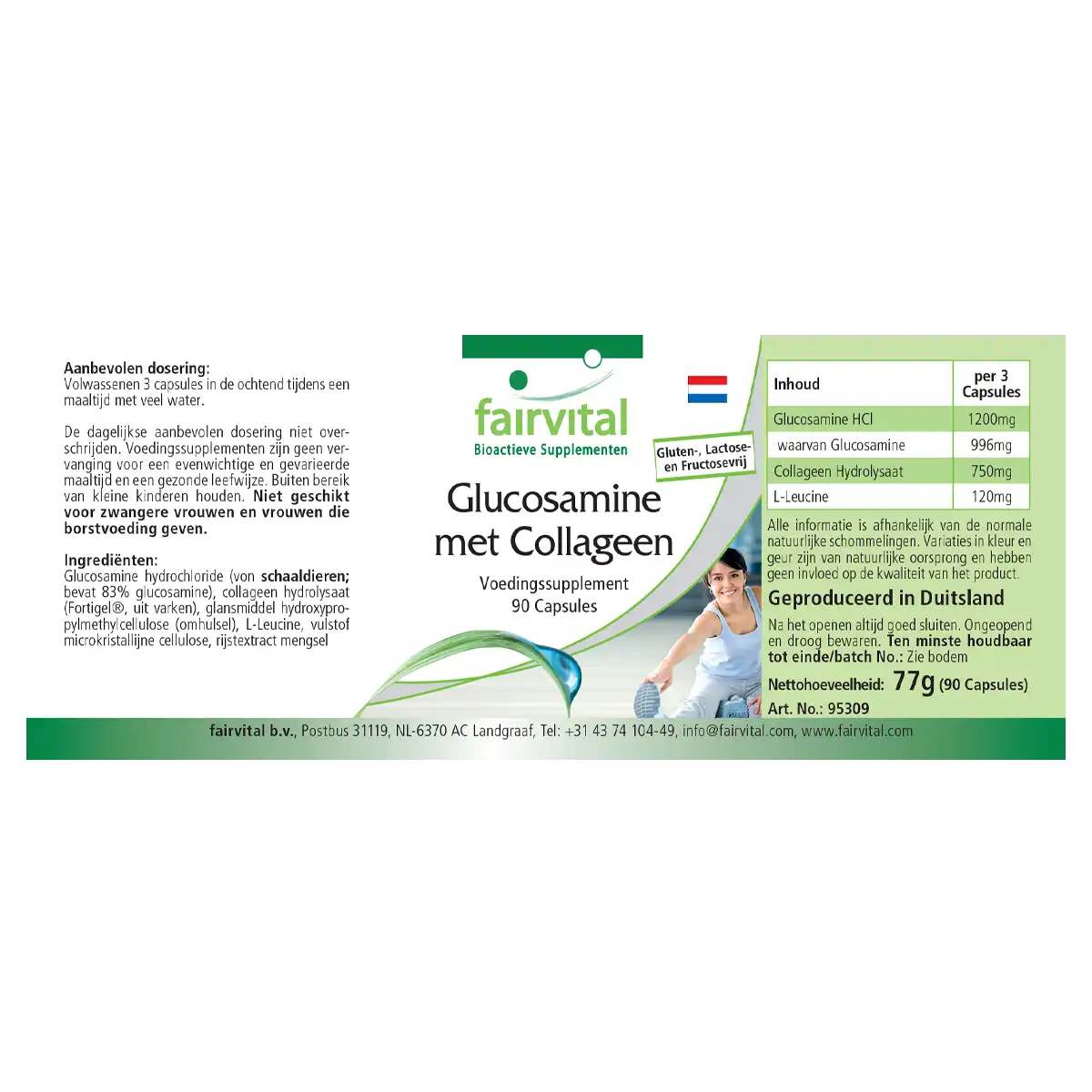 Glucosamine with collagen - 90 capsules