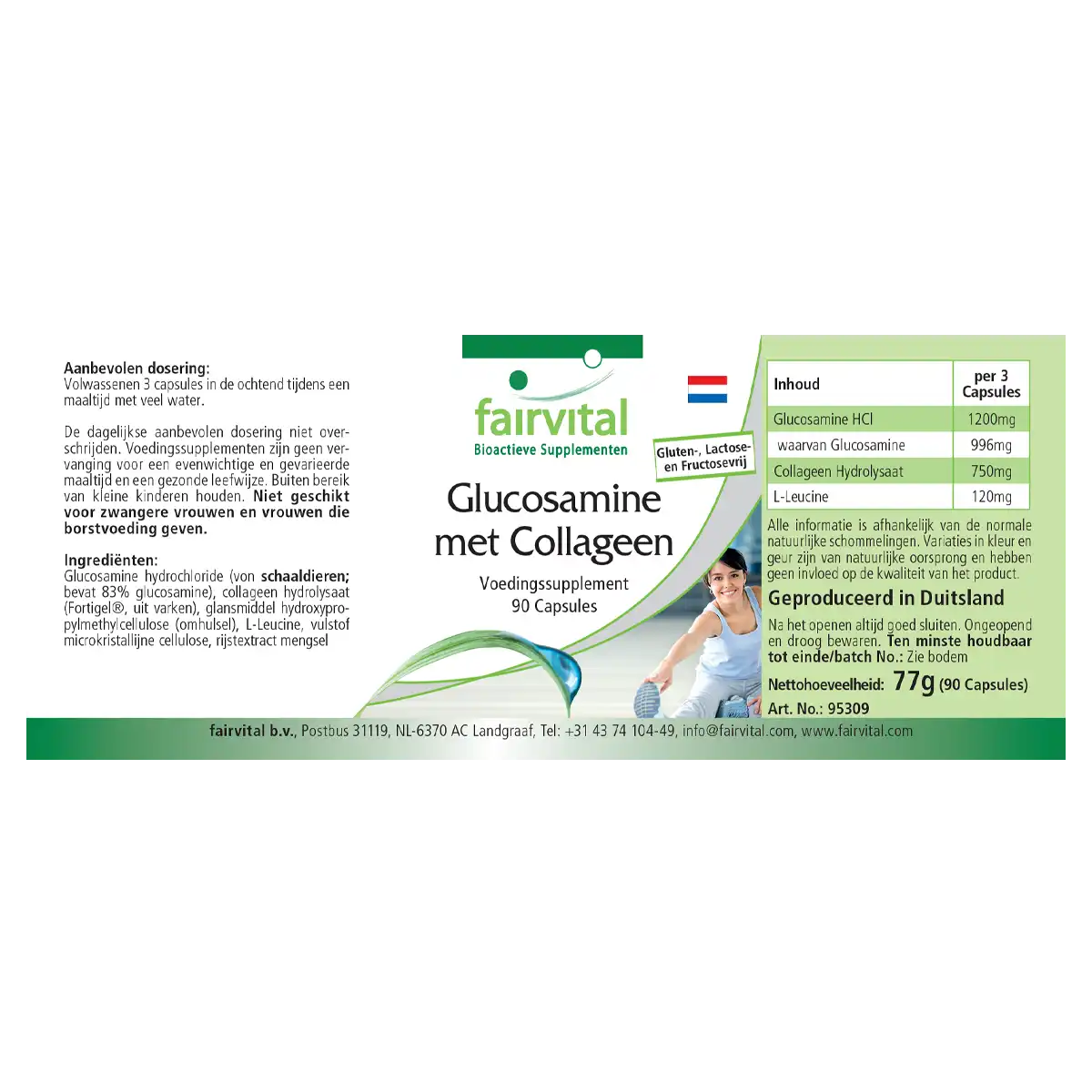 Glucosamine avec collagène - 90 capsules Glucosamine avec collagène - 90 capsules