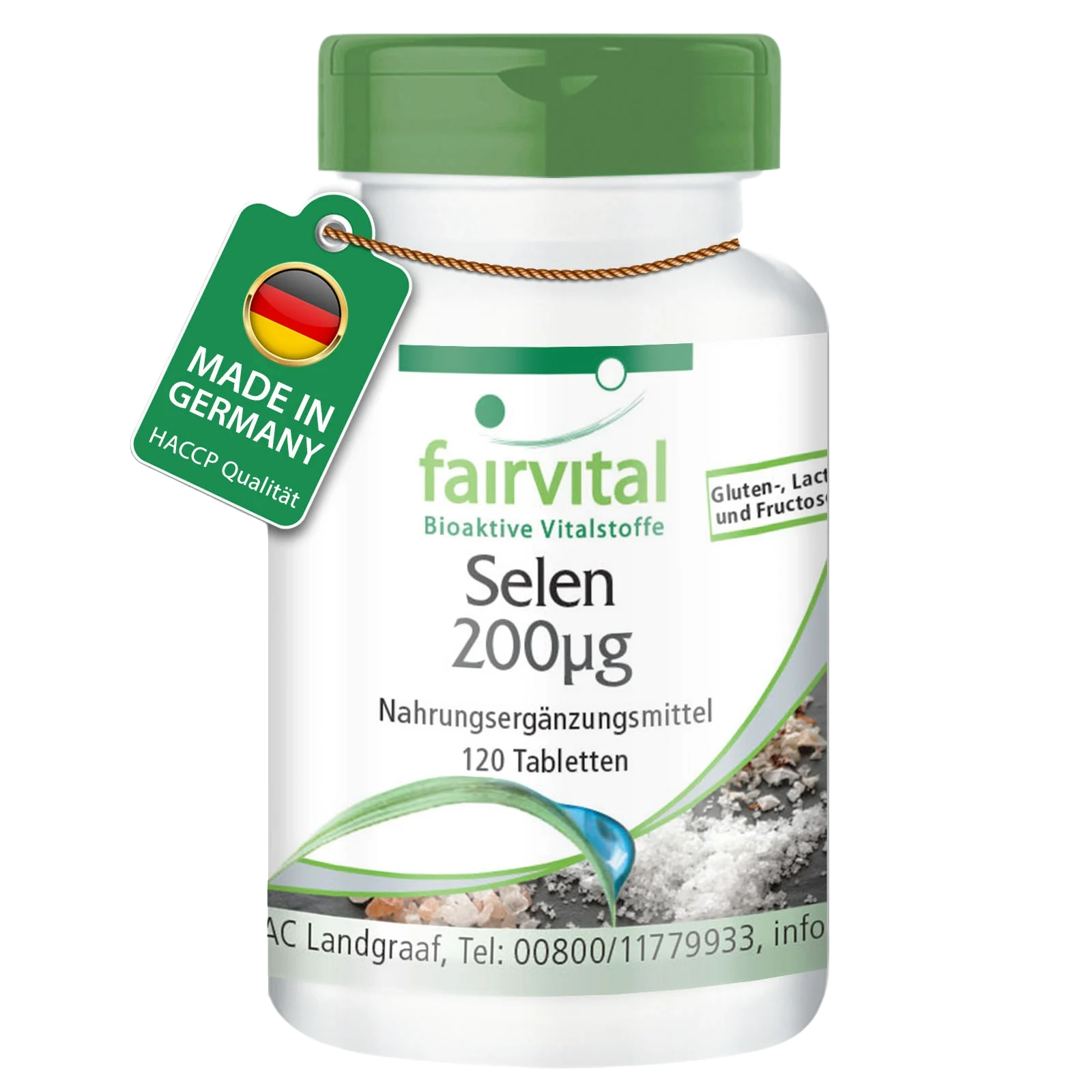 Selen 200µg aus Selenomethionin - 120 Tabletten - für Schilddrüse, Haare, Immunsystem - Hochdosiert und Vegan | Fairvital Selen 200µg aus Selenomethionin - 120 Tabletten - für Schilddrüse, Haare, Immunsystem - Hochdosiert und Vegan | Fairvital