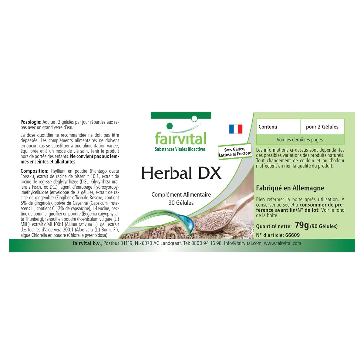 Herbal DX - 90 Cápsulas