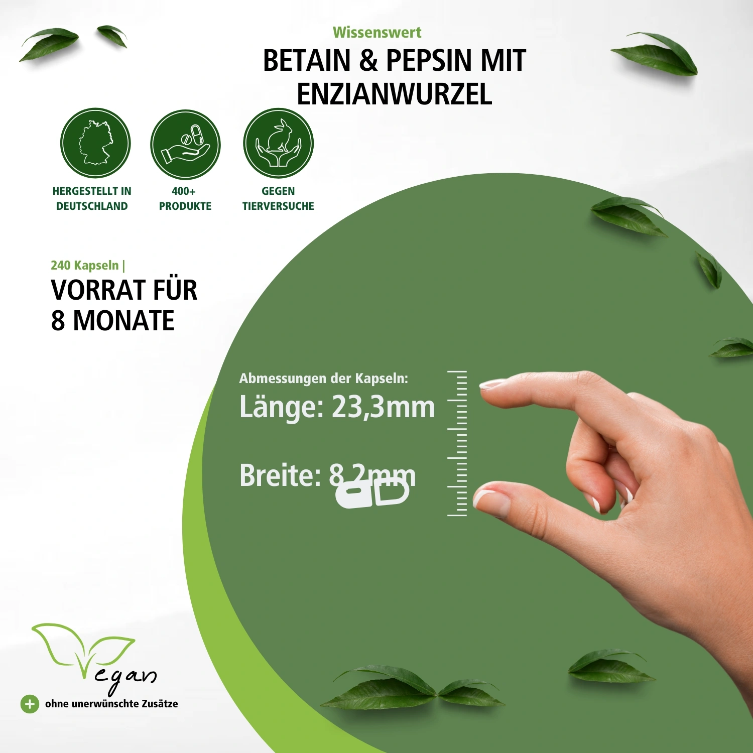 Betain & Pepsin mit Enzianwurzel