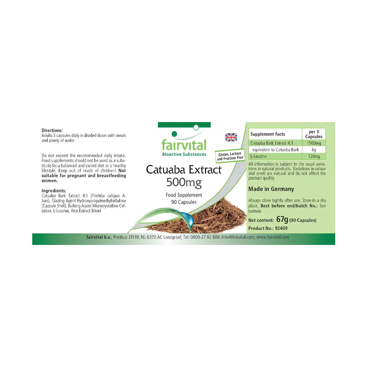 Catuaba Extrakt 500mg | Fairvital
