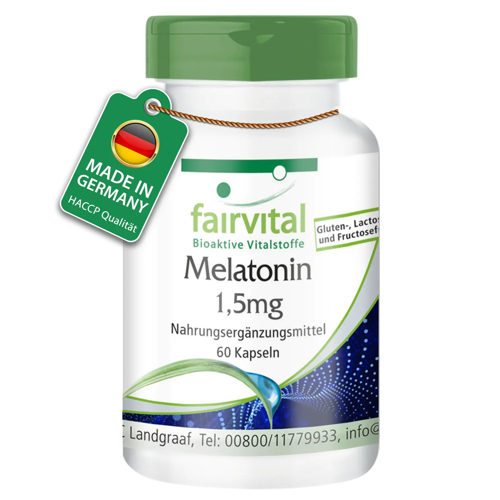 Melatonin 1,5mg - 60 Kapseln - Vegan | Fairvital Melatonin 1,5mg - 60 Kapseln - Vegan | Fairvital