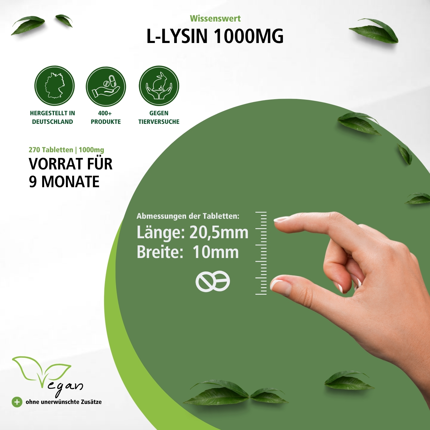 L-Lysin 1000mg
