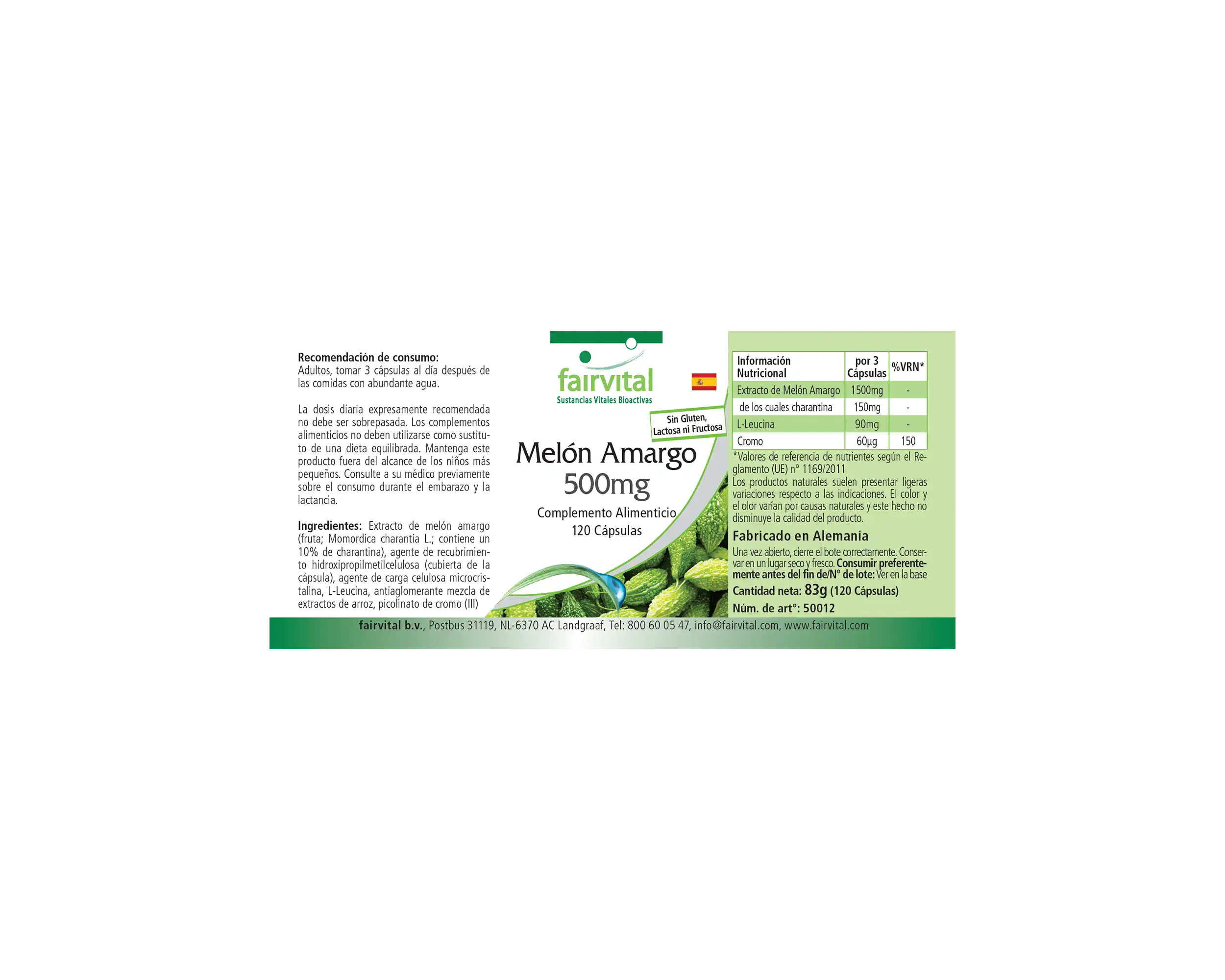 Bittere Meloen 500mg met Chroom
