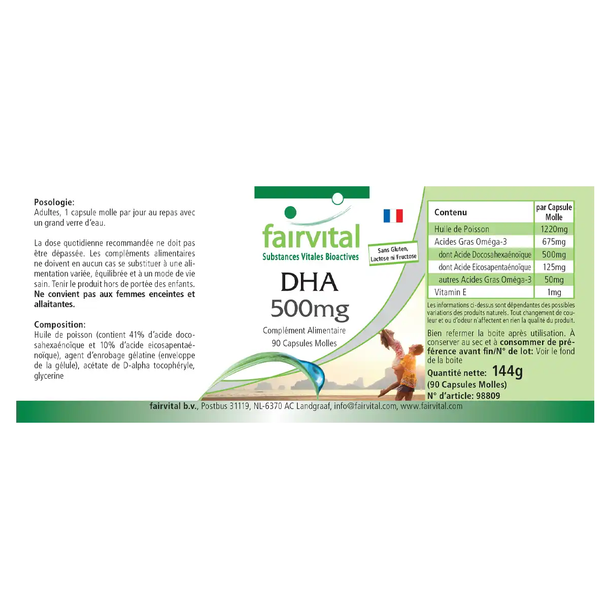 DHA 500mg - 90 Softgels