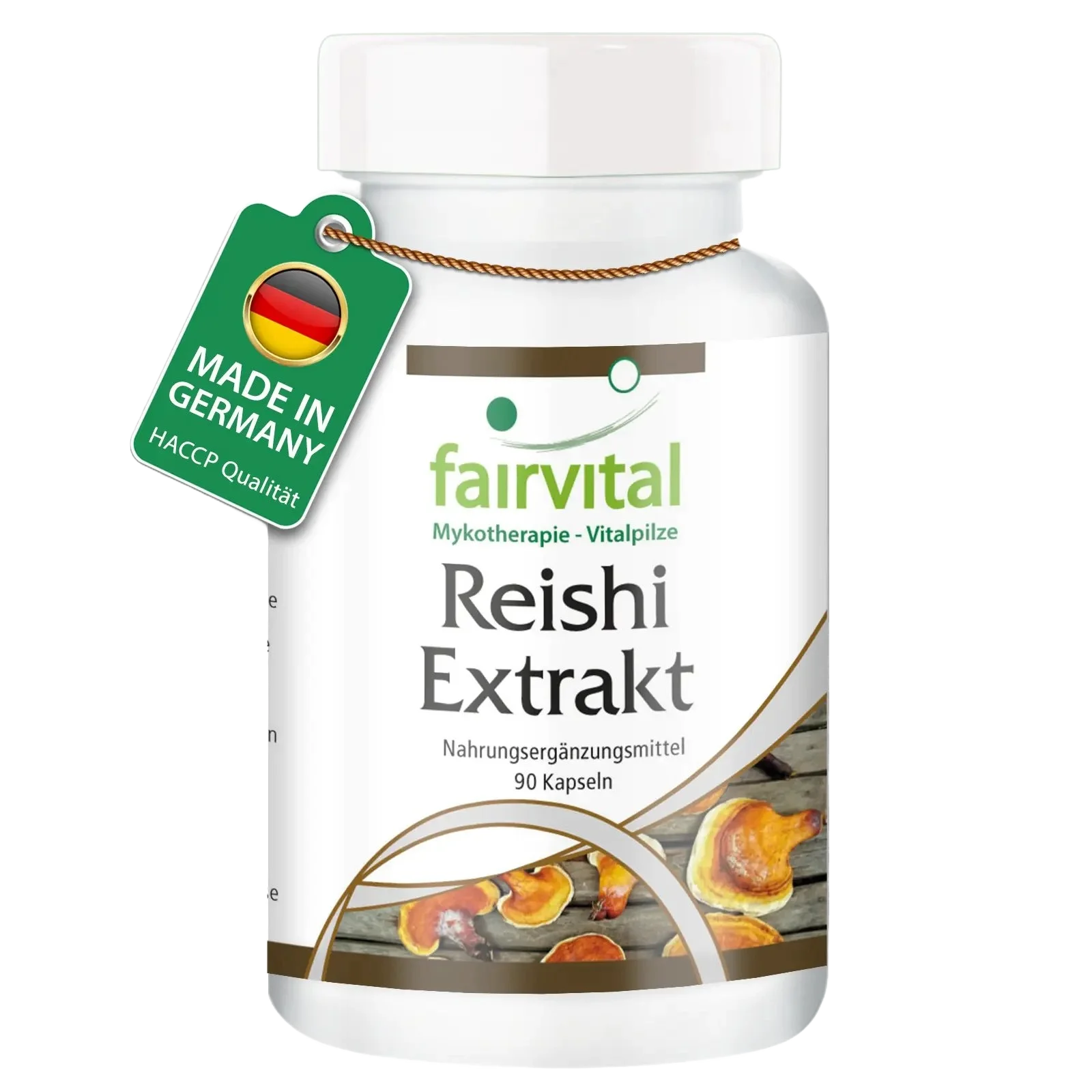Reishi Extrakt - 90 Kapseln - Ganoderma lucidum - 30% Polysaccharide - Vegan | Fairvital Reishi Extrakt - 90 Kapseln - Ganoderma lucidum - 30% Polysaccharide - Vegan | Fairvital