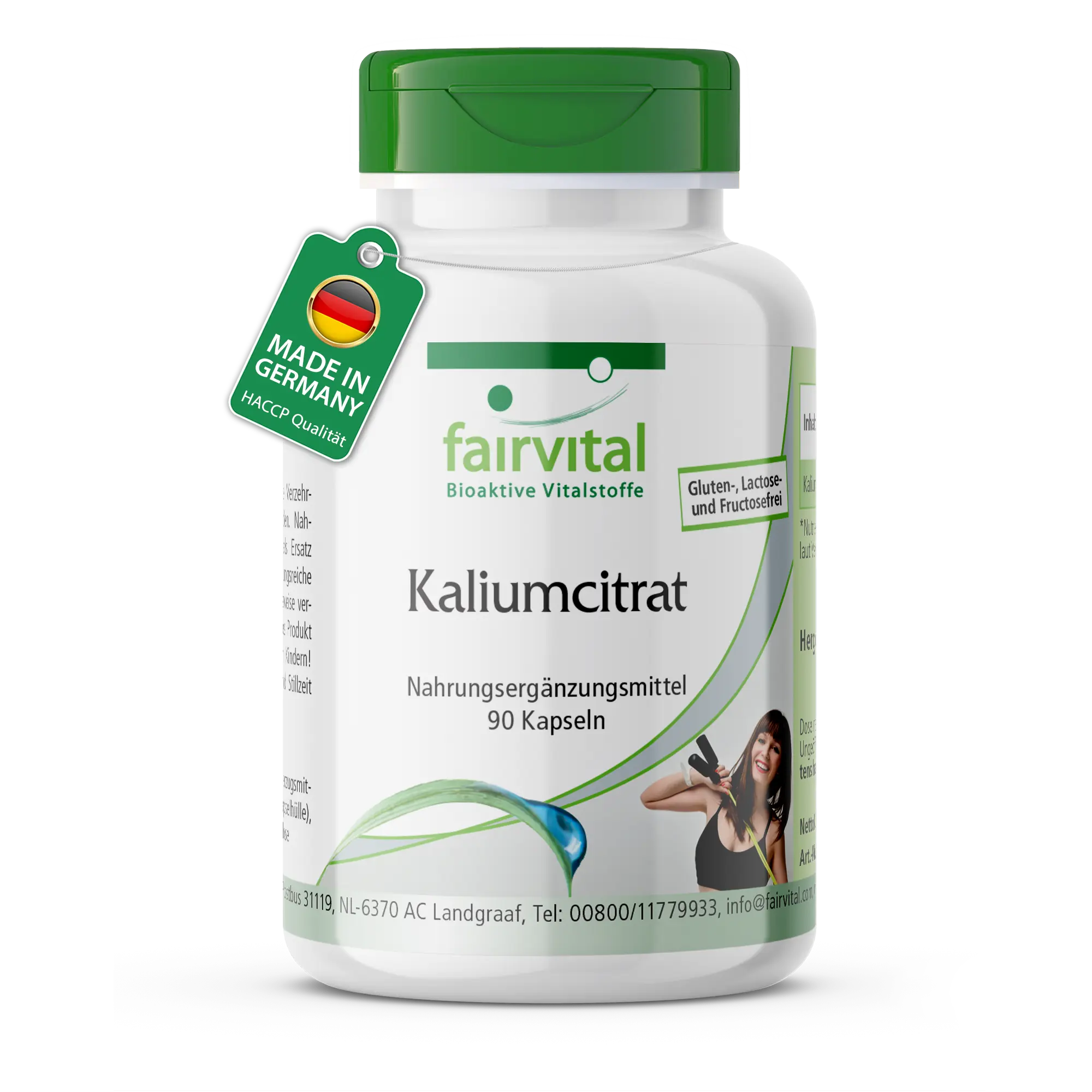 Kaliumcitrat 900mg - 90 Kapseln - Hochdosiert und Vegan | Fairvital