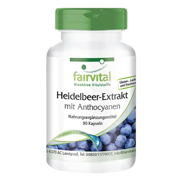Heidelbeer-Extrakt mit Anthocyanen