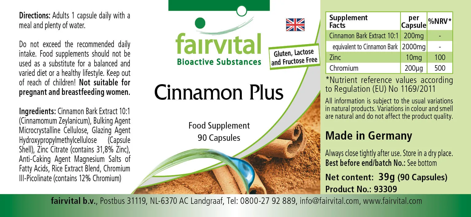 Cinnamon Plus - 90 capsules