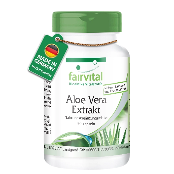 Aloe Vera Extrakt mit Vitamin C fürs Immunsystem - Hochdosiert und Vegan | Fairvital