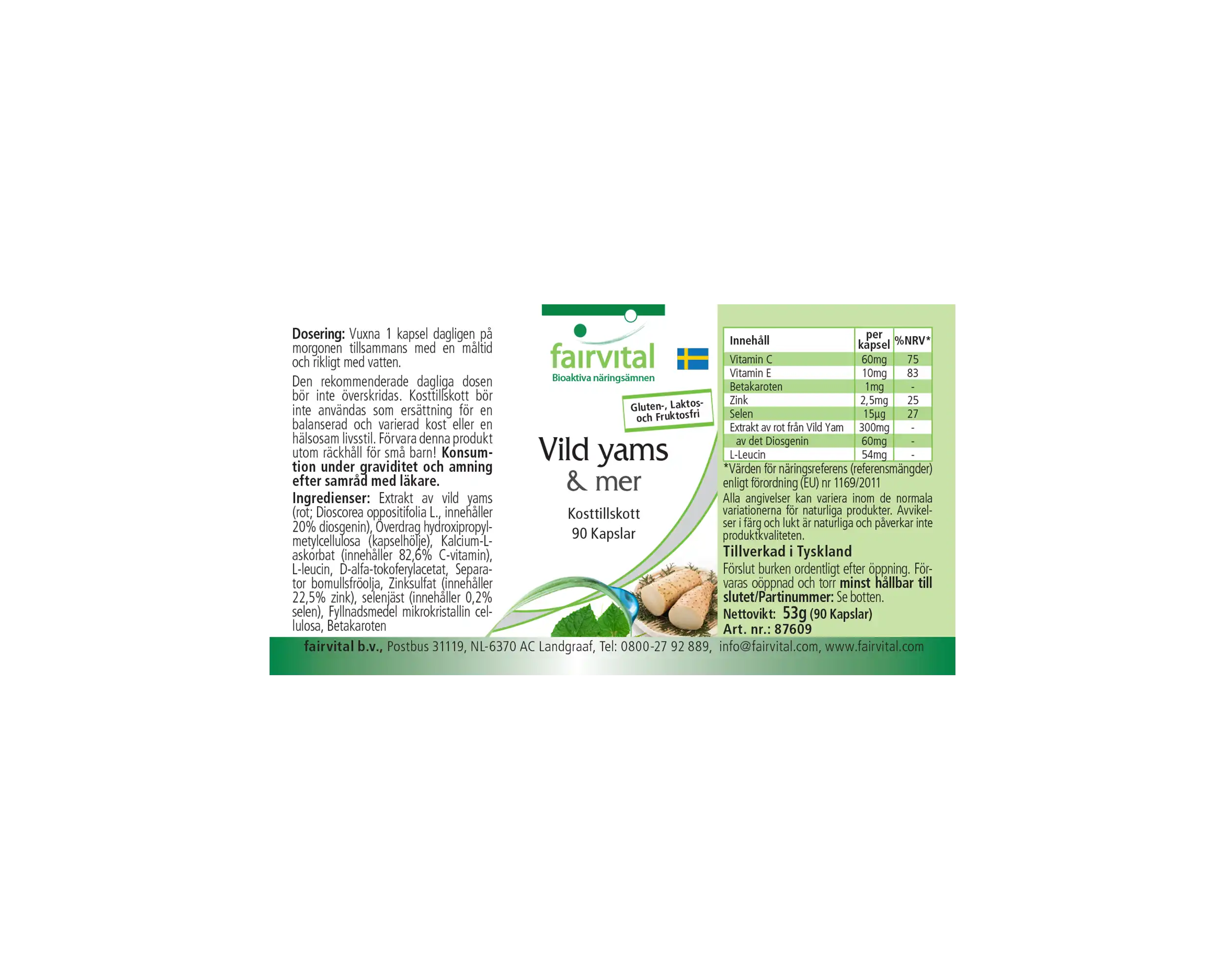 Wilde Yams Plus - 90 capsules