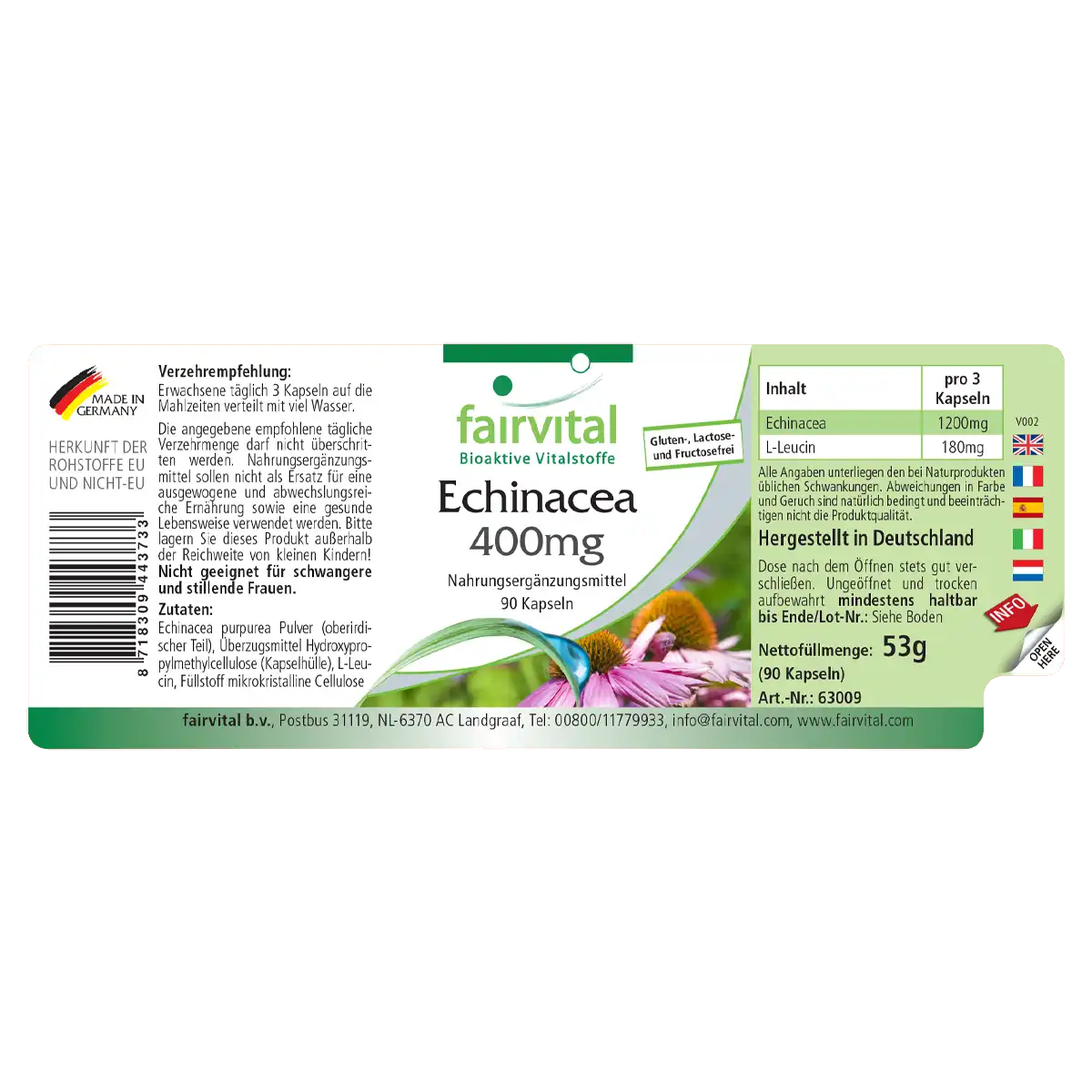 Equinácea 400mg - 90 Cápsulas Equinácea 400mg - 90 Cápsulas