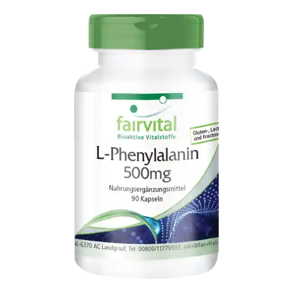 L-fenylalanine 500mg - 90 capsules