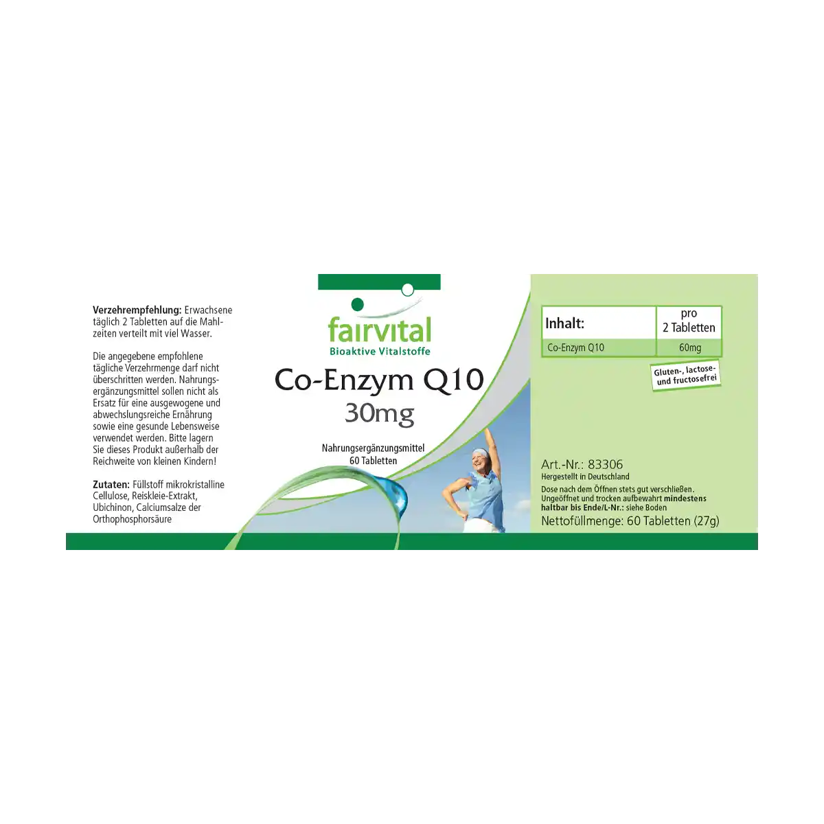 Co-Enzima Q10 30mg - 60 comprimidos