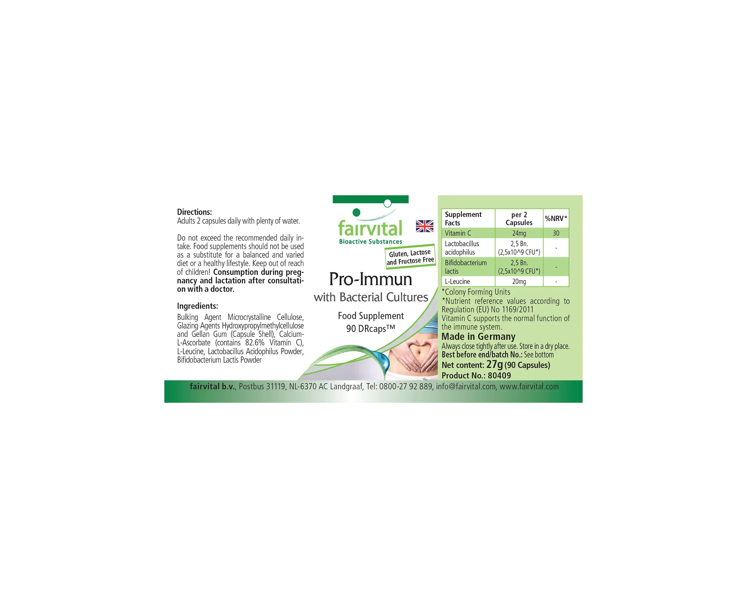 Pro-Immun with bacterial cultures - 90 Capsules