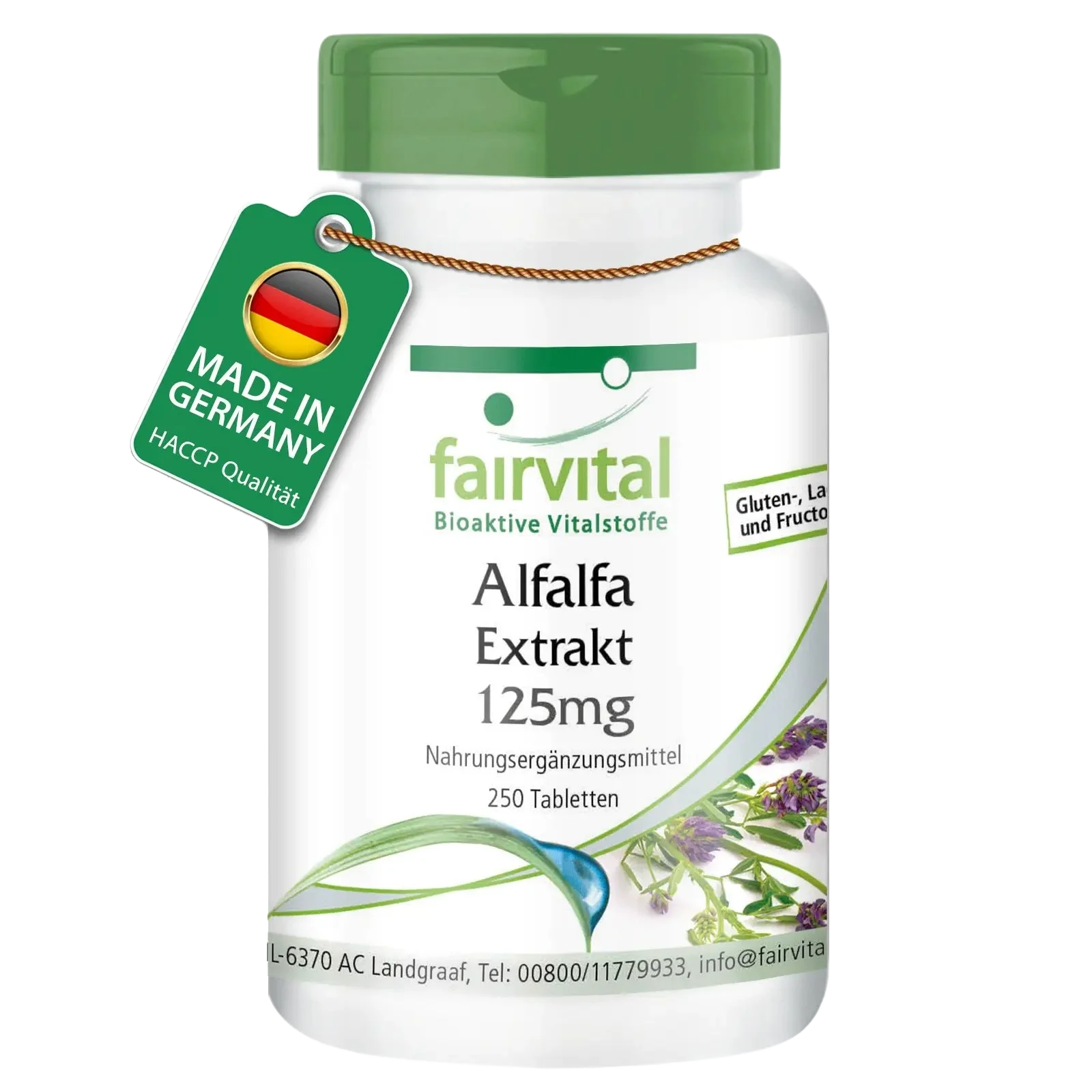 Extracto de Alfalfa 4:1 125mg - 250 Comprimidos Extracto de Alfalfa 4:1 125mg - 250 Comprimidos