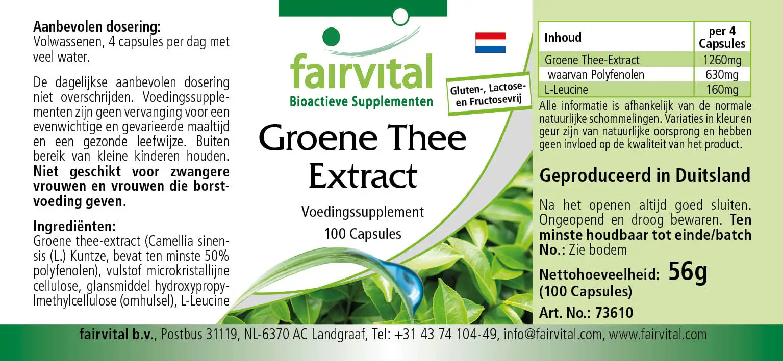 Green tea extract - 100 capsules