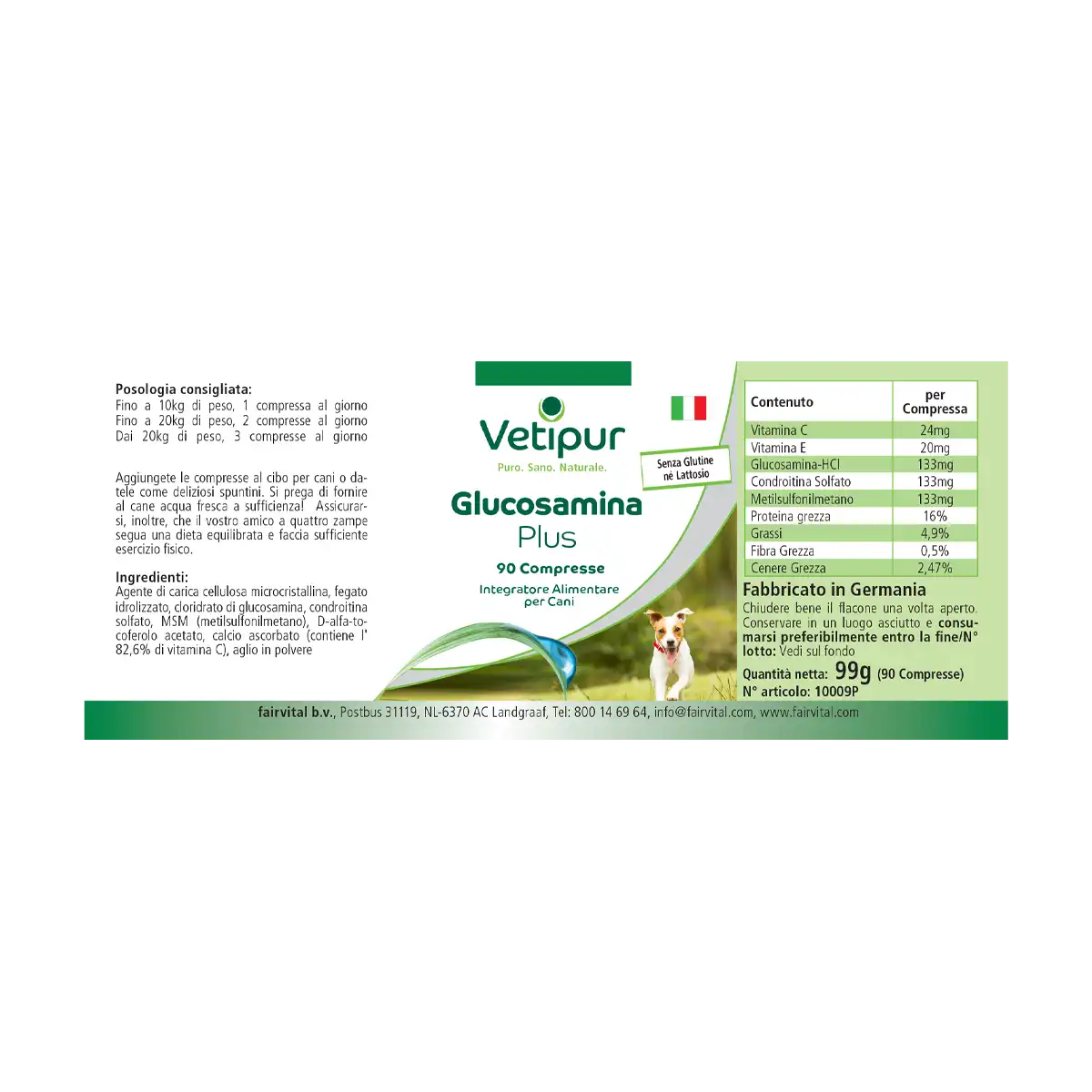 Glucosamina Plus - 90 compresse per cani | Vetipur