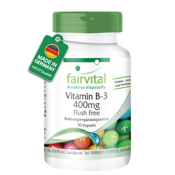Vitamina B3 Niacina Flush Free - 90 capsule