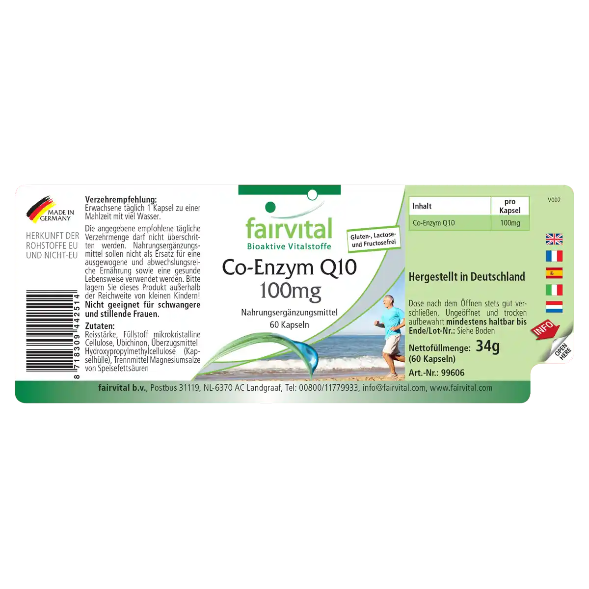 Co-Enzym Q10 100mg - 60 Kapseln