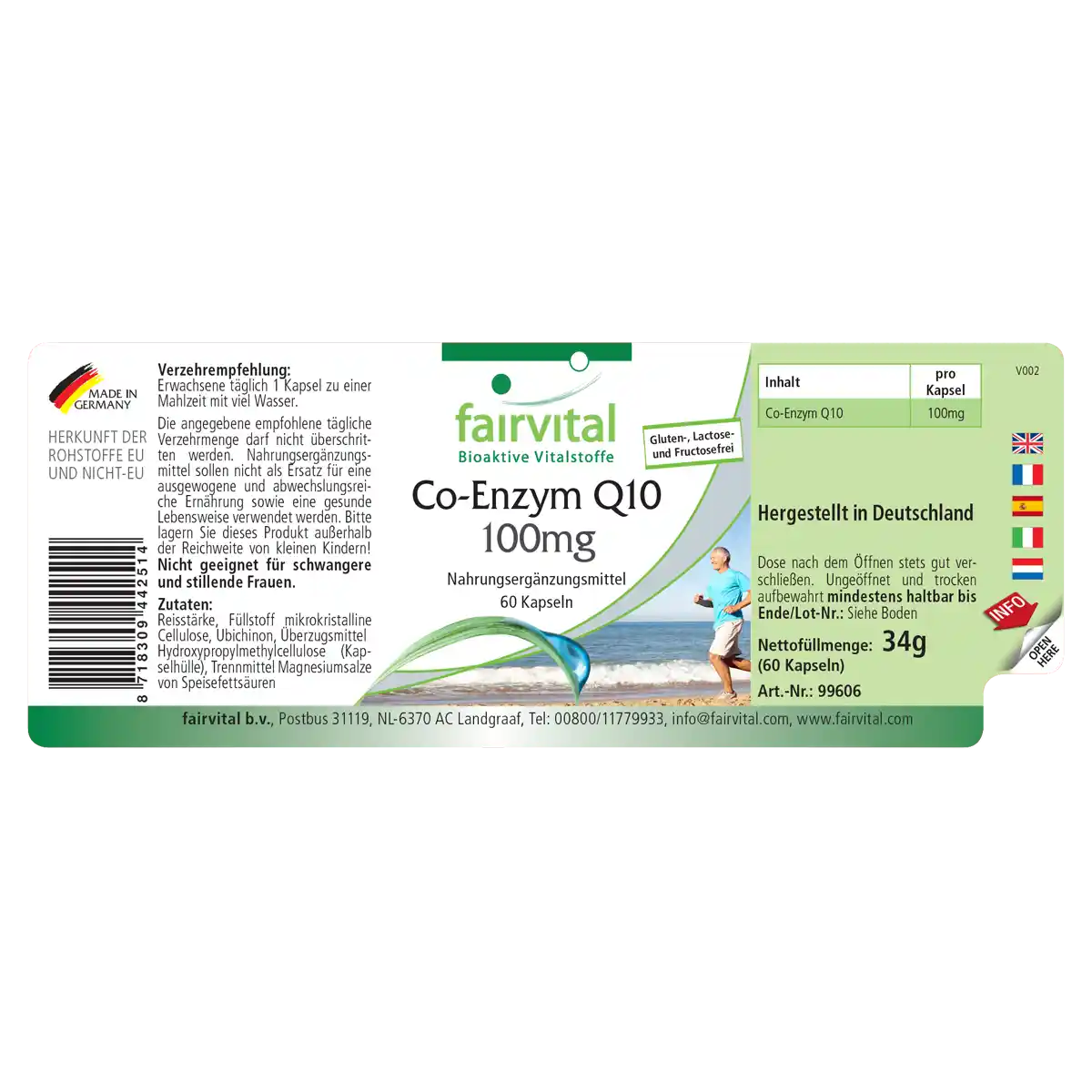 Coenzyme Q10 100mg - 60 gélules Coenzyme Q10 100mg - 60 gélules