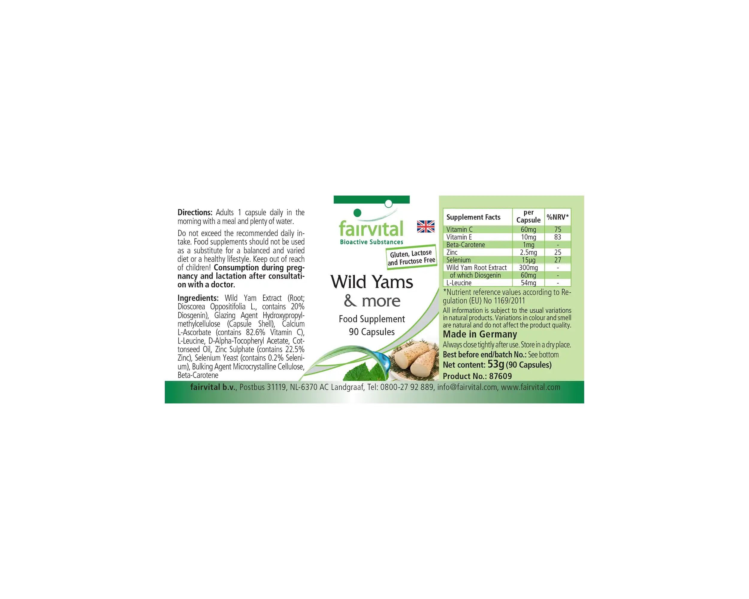 Wilde Yams Plus - 90 capsules