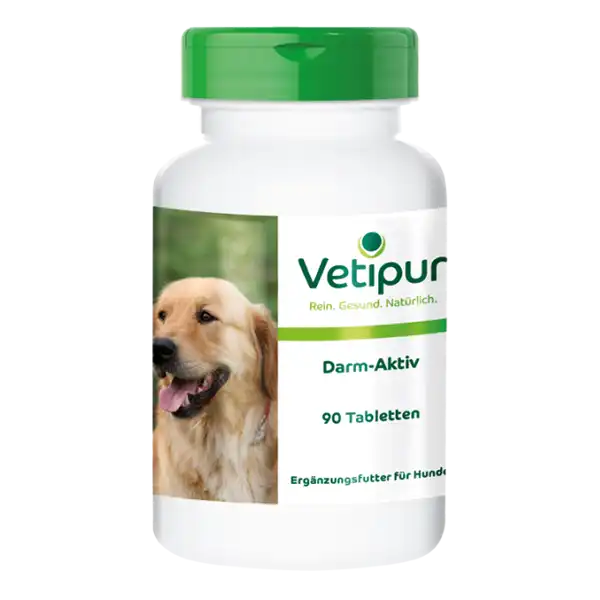 Darm aktiv - 90 Tabletten für Hunde | Vetipur