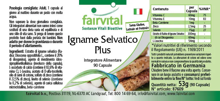 Igname sauvage et Plus - 90 gélules