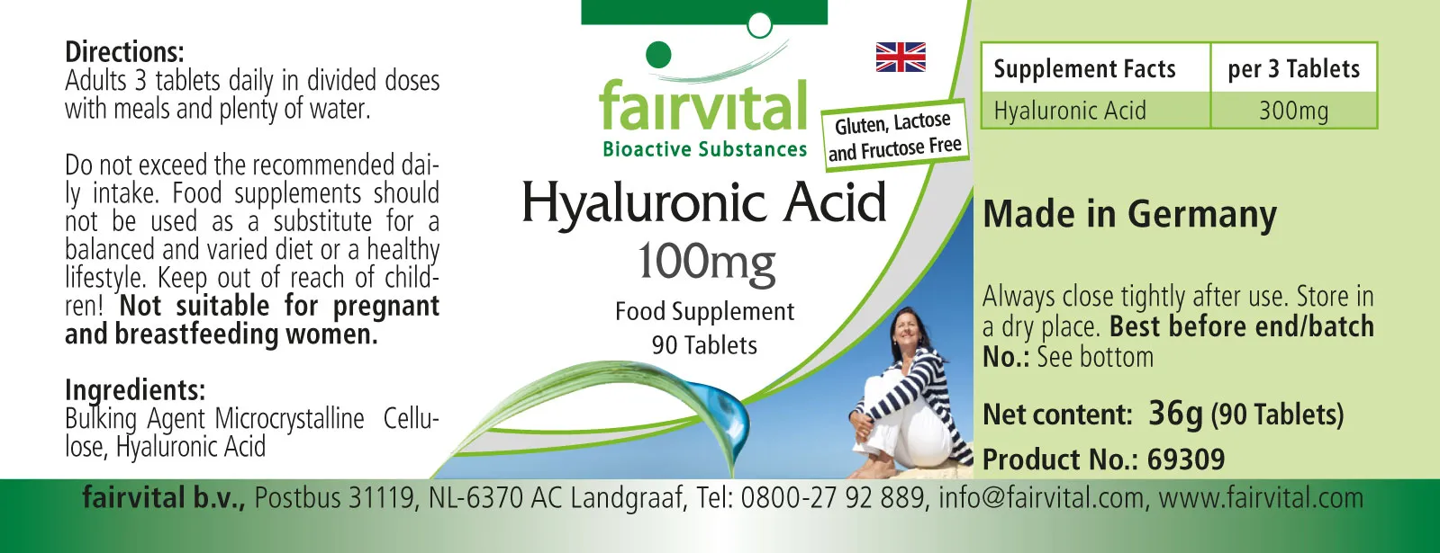 Hyaluronzuur 100mg - 90 tabletten