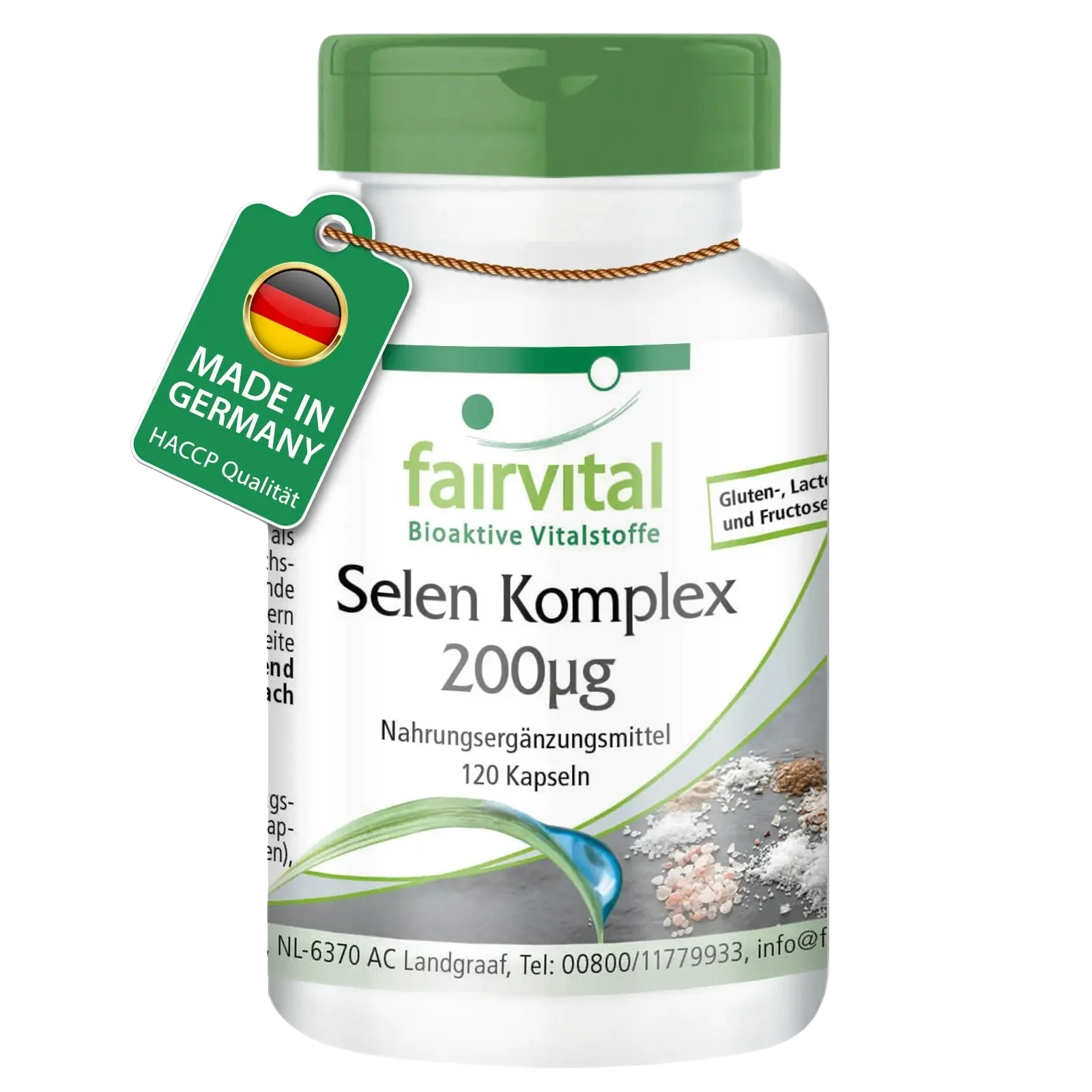 Selen Komplex 200µg - 120 Kapseln - für Immunsystem, Schilddrüse uvm. - Hochdosiert und Vegan | Fairvital Selen Komplex 200µg - 120 Kapseln - für Immunsystem, Schilddrüse uvm. - Hochdosiert und Vegan | Fairvital