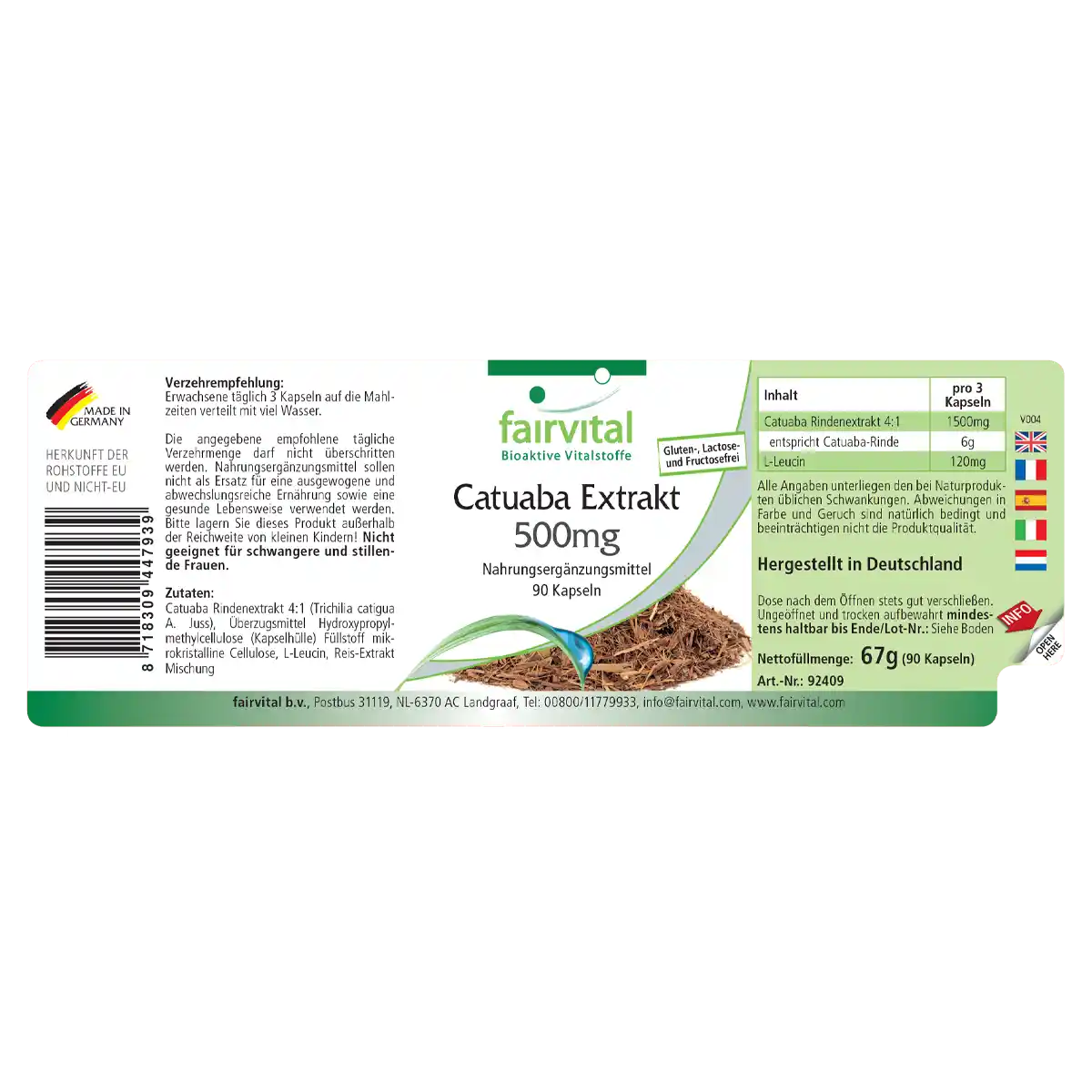 Catuaba Extrakt 500mg | Fairvital