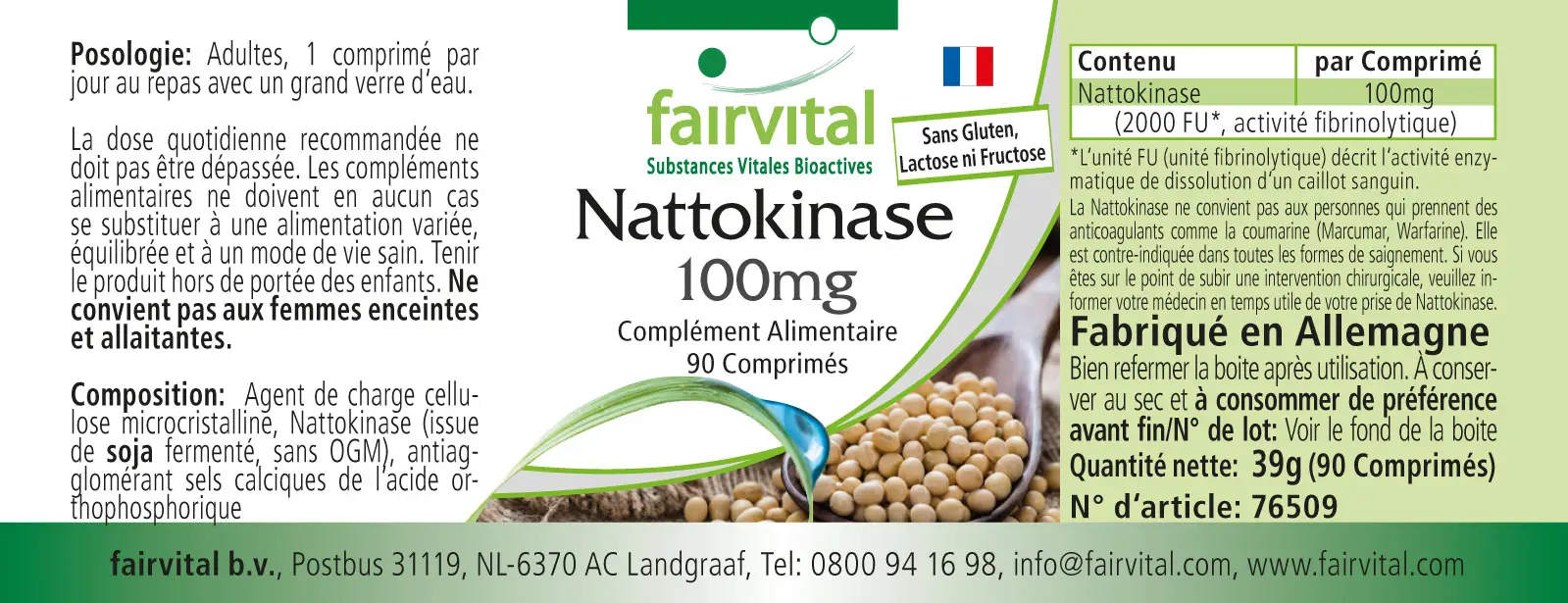 Nattokinase 100mg – 90 Compresse Nattokinase 100mg – 90 Compresse