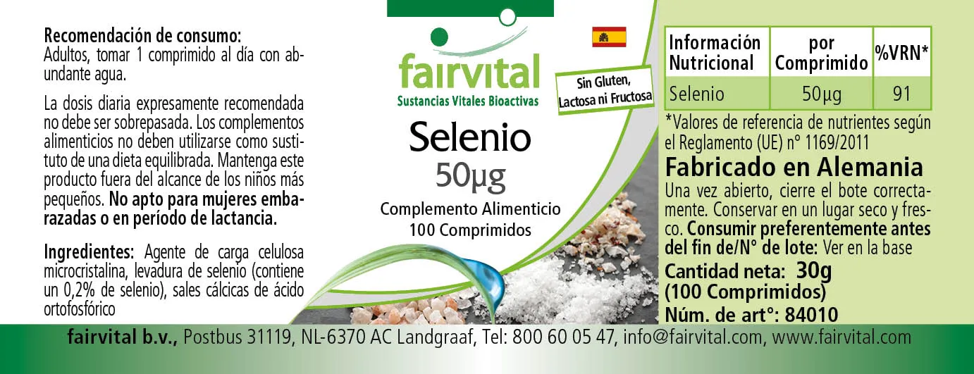 Selenium 50µg - 100 tablets
