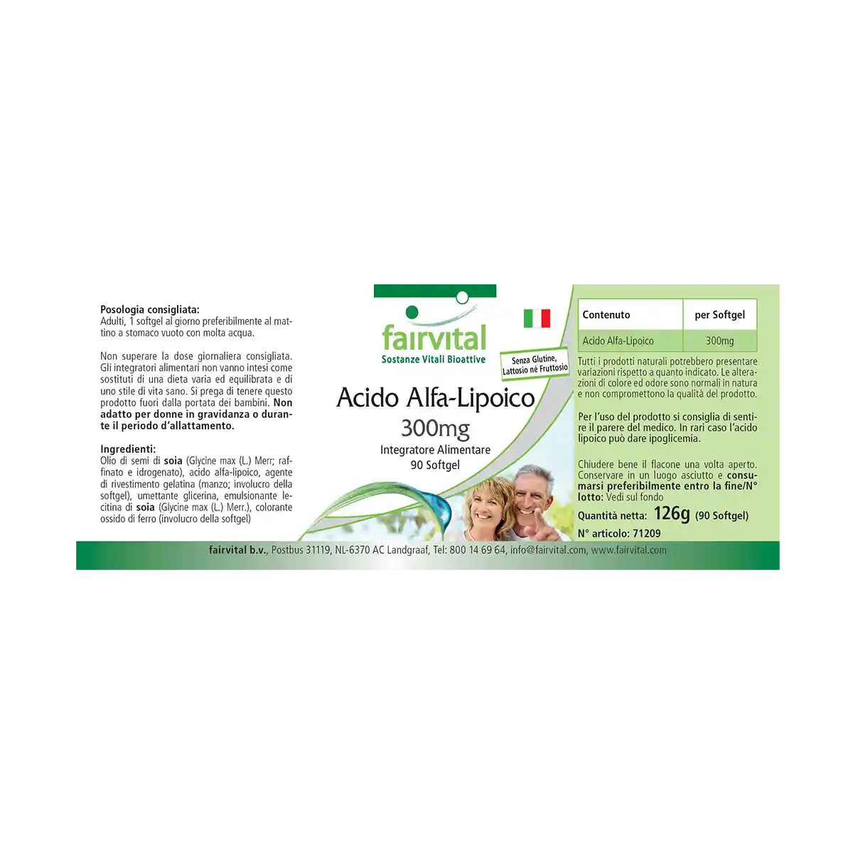 Acido Alfa-Lipoico – 300mg – 90 Softgels