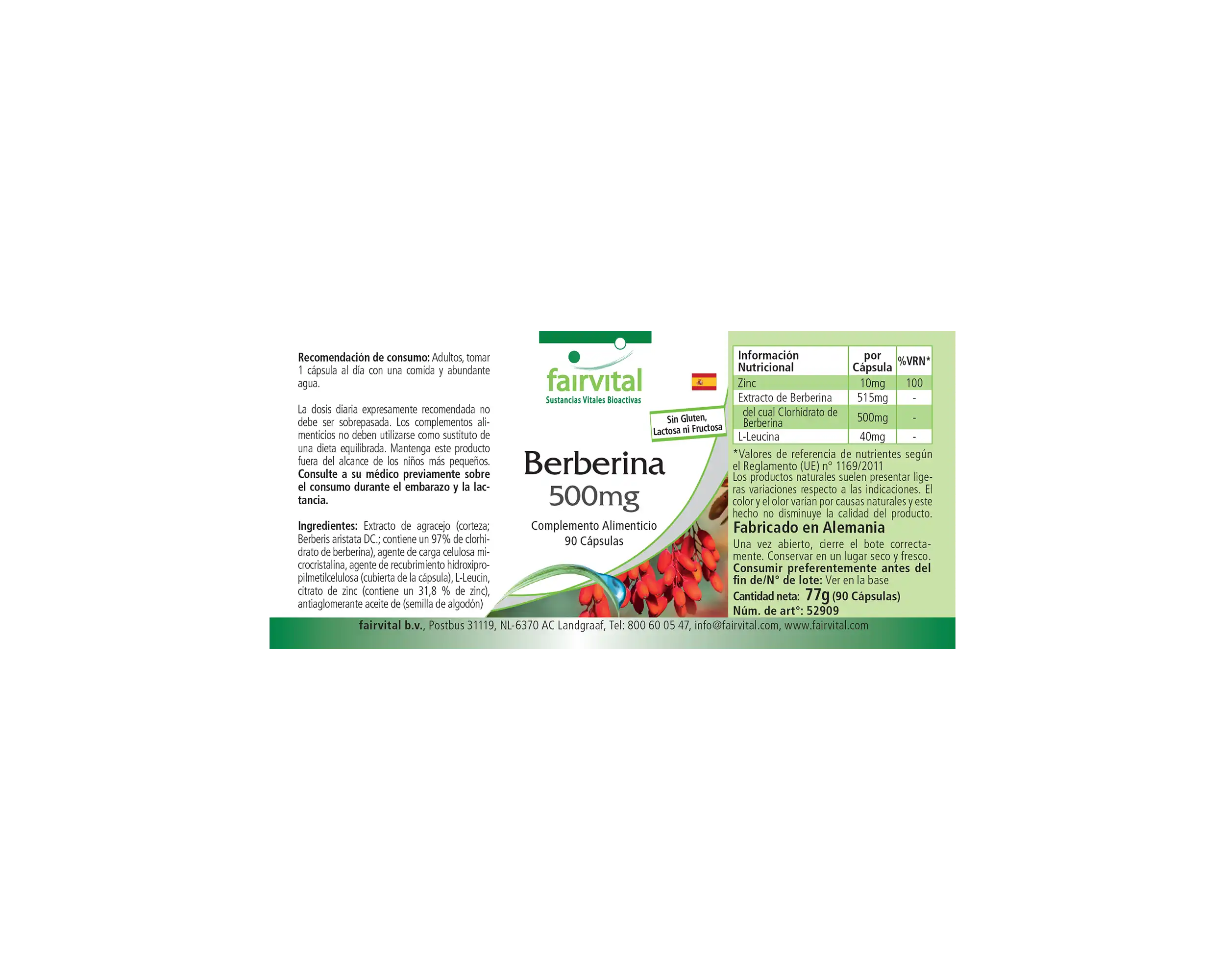 Berbérine 500mg