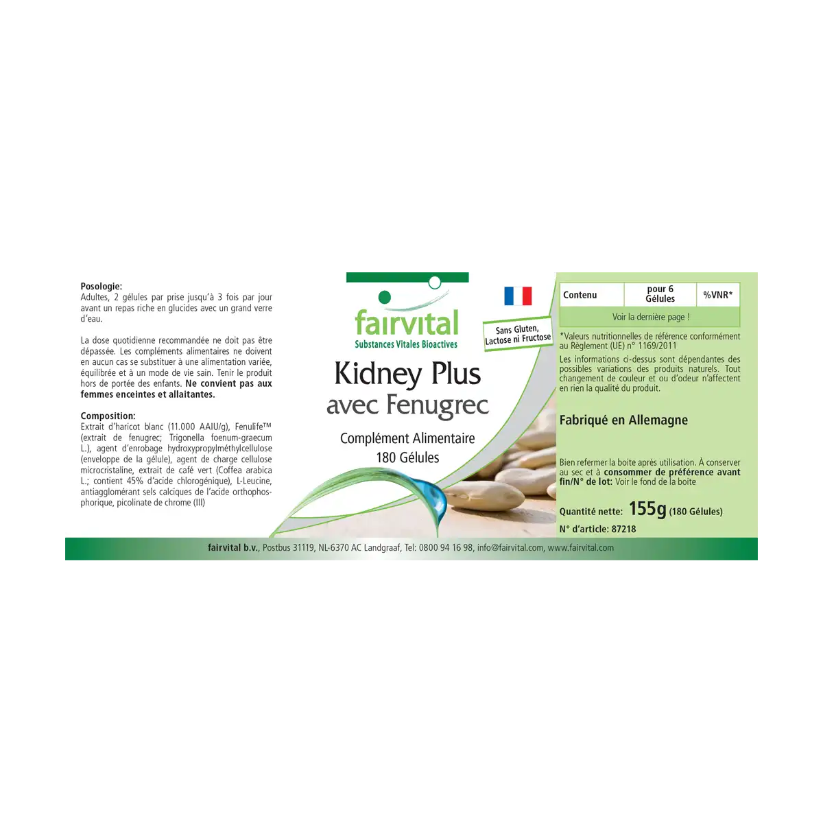 Kidney Plus bloqueador de carbohidratos- 180 Cápsulas