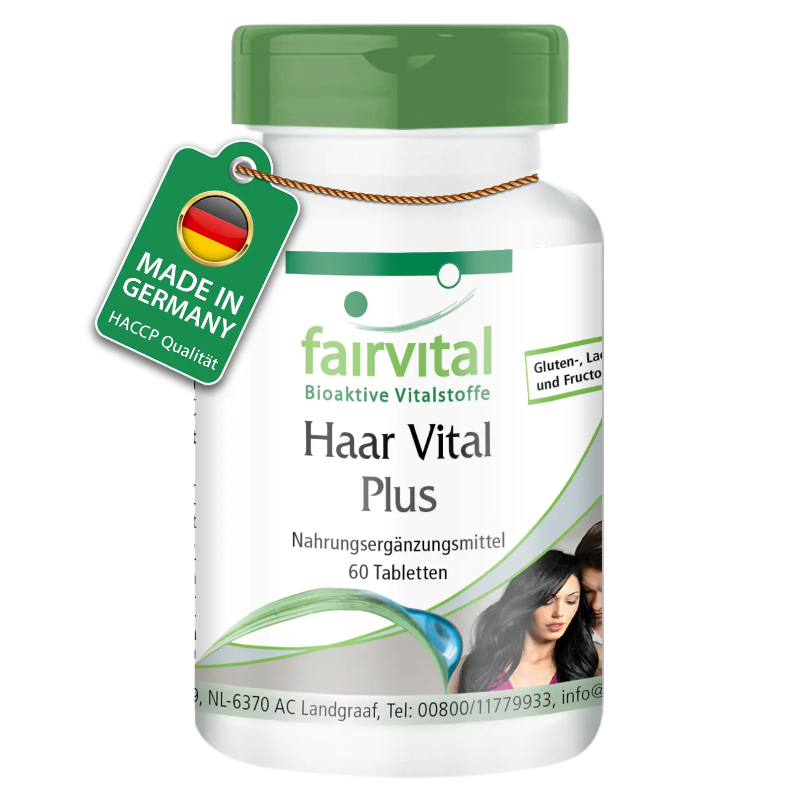 Haar Vital Plus - 60 Tabletten - mit Biotin, Zink, uvm. - für Haare, Haut und Nervensystem - Hochdosiert | Fairvital Haar Vital Plus - 60 Tabletten - mit Biotin, Zink, uvm. - für Haare, Haut und Nervensystem - Hochdosiert | Fairvital