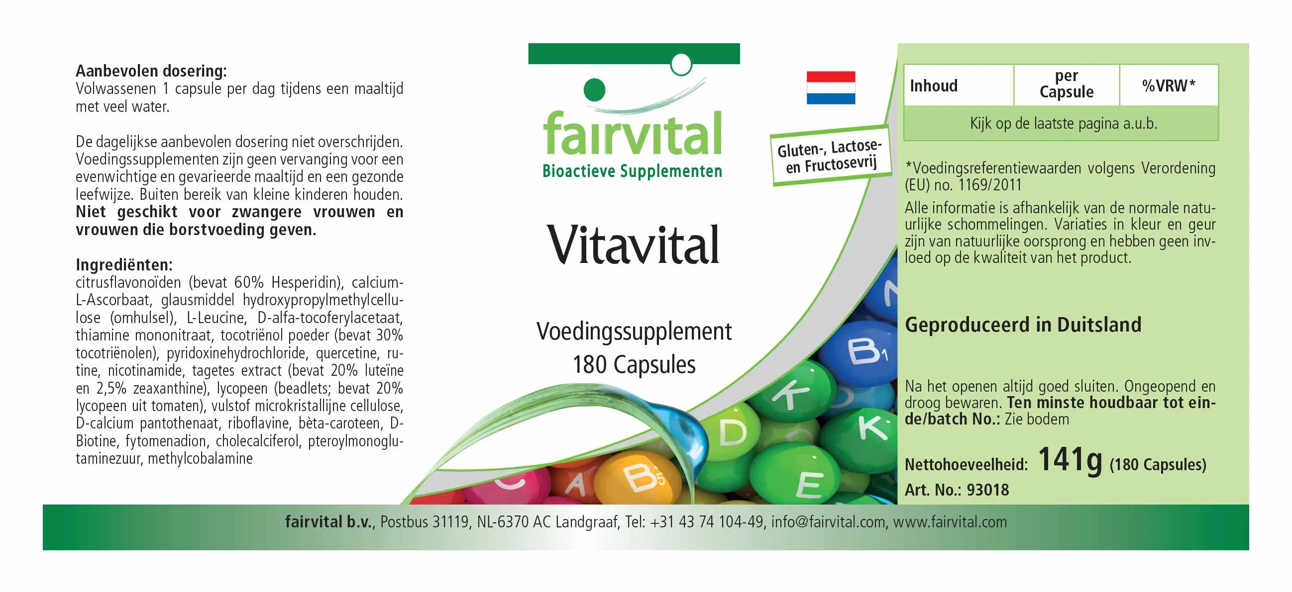 Vitavital - 180 gélules