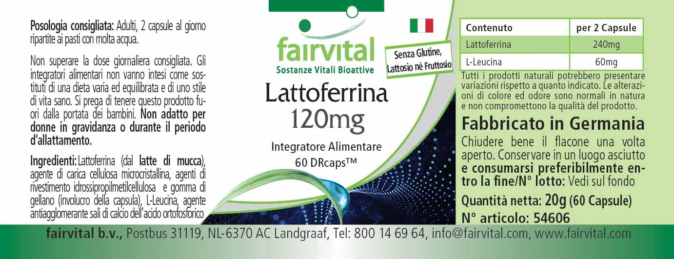 Lactoferrina 120mg - 60 DRcaps™