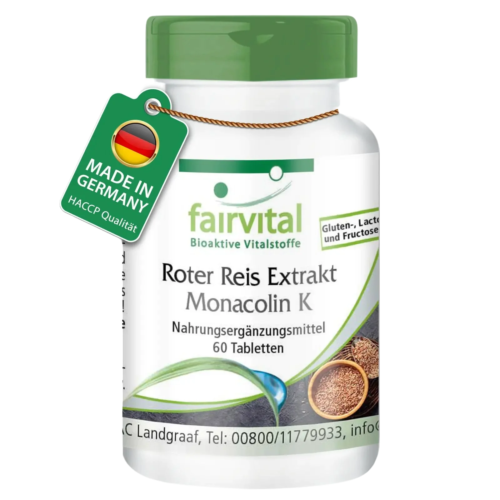 Extracto de arroz rojo con 2,95 mg de monacolina K Extracto de arroz rojo con 2,95 mg de monacolina K