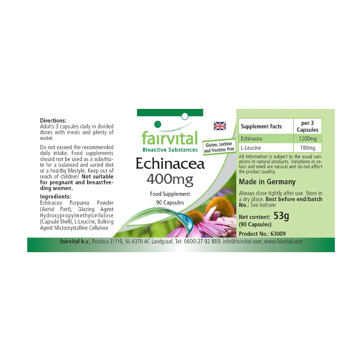 Echinacea 400mg - 90 capsules