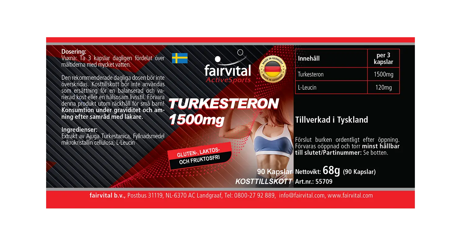 Turkesterone 1500mg - Power Booster | Fairvital