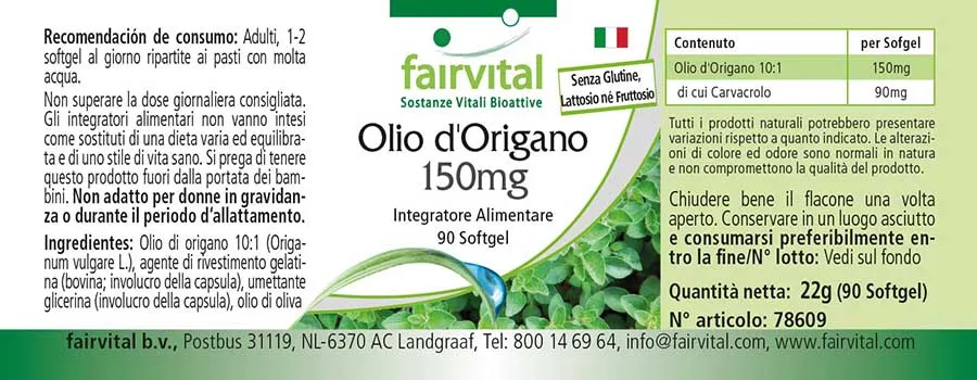 Olio di origano – 90 Softgels