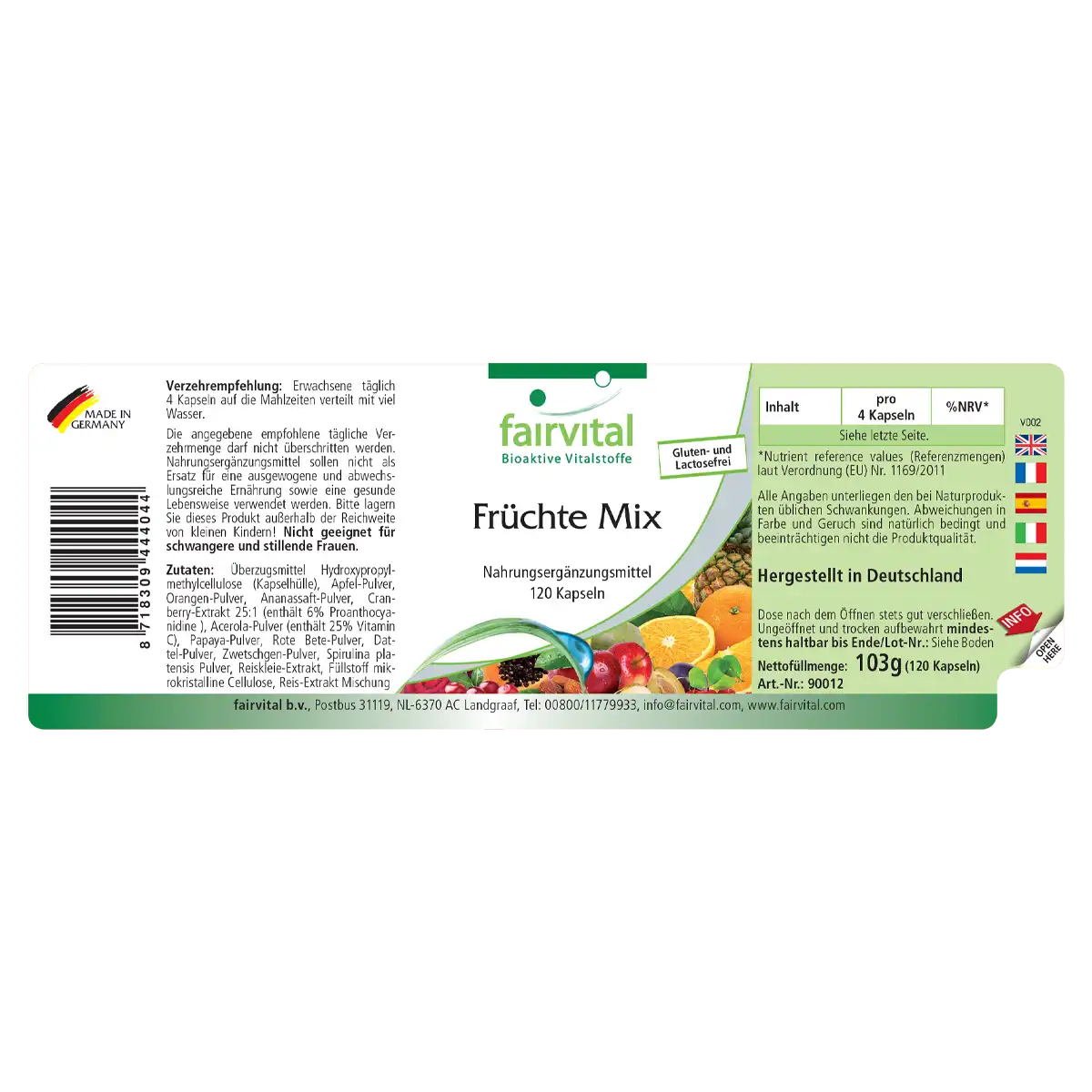 Fruit Mix - 120 capsules