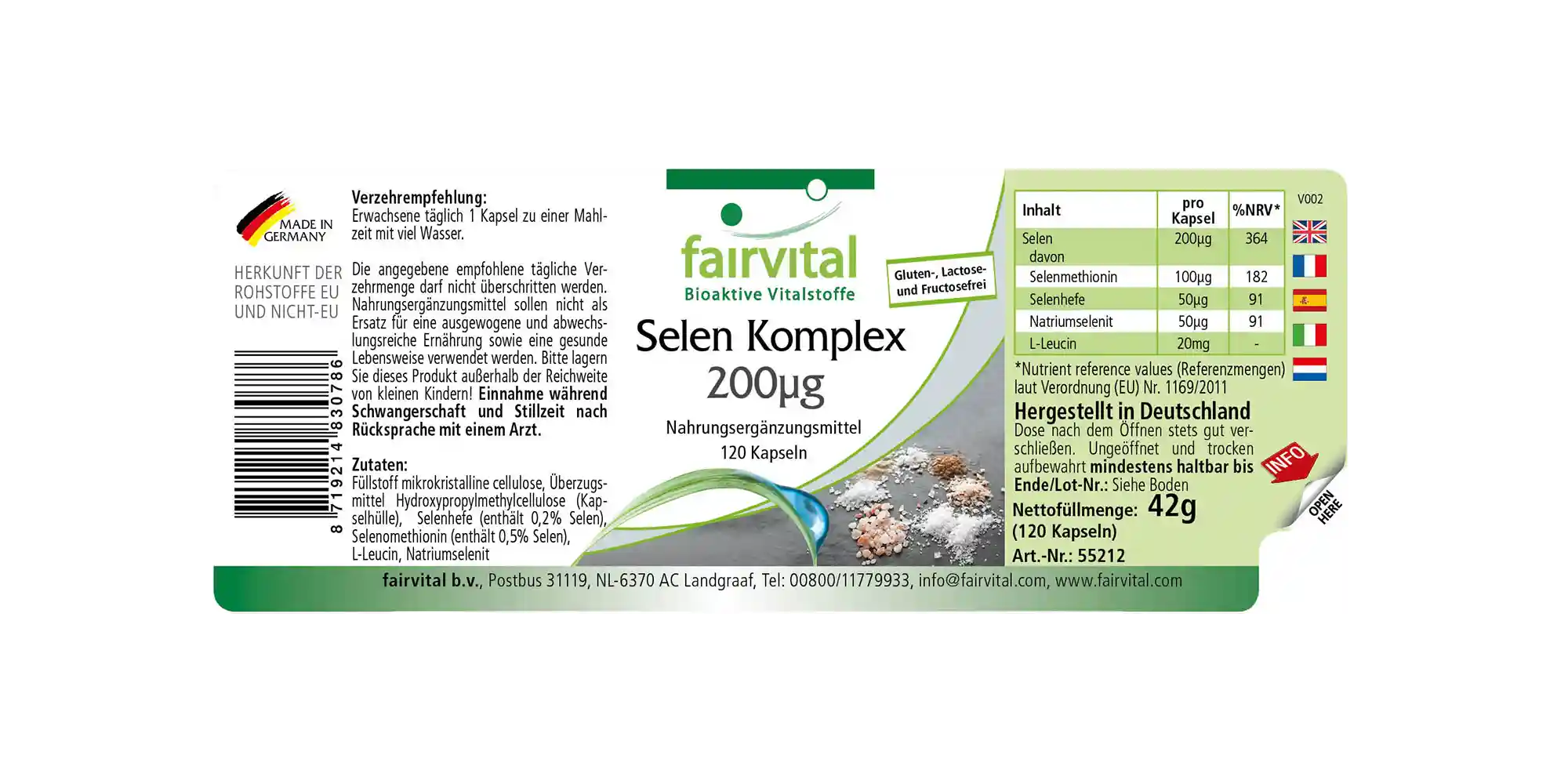 Selenium Complex 200µg - 120 Capsules Selenium Complex 200µg - 120 Capsules